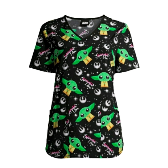 Tops - LAST 1! Star Wars Mandalorian scrub top